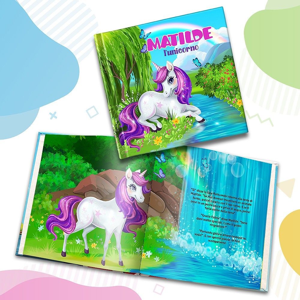 "L'unicorno" - Libro personalizzato - IT