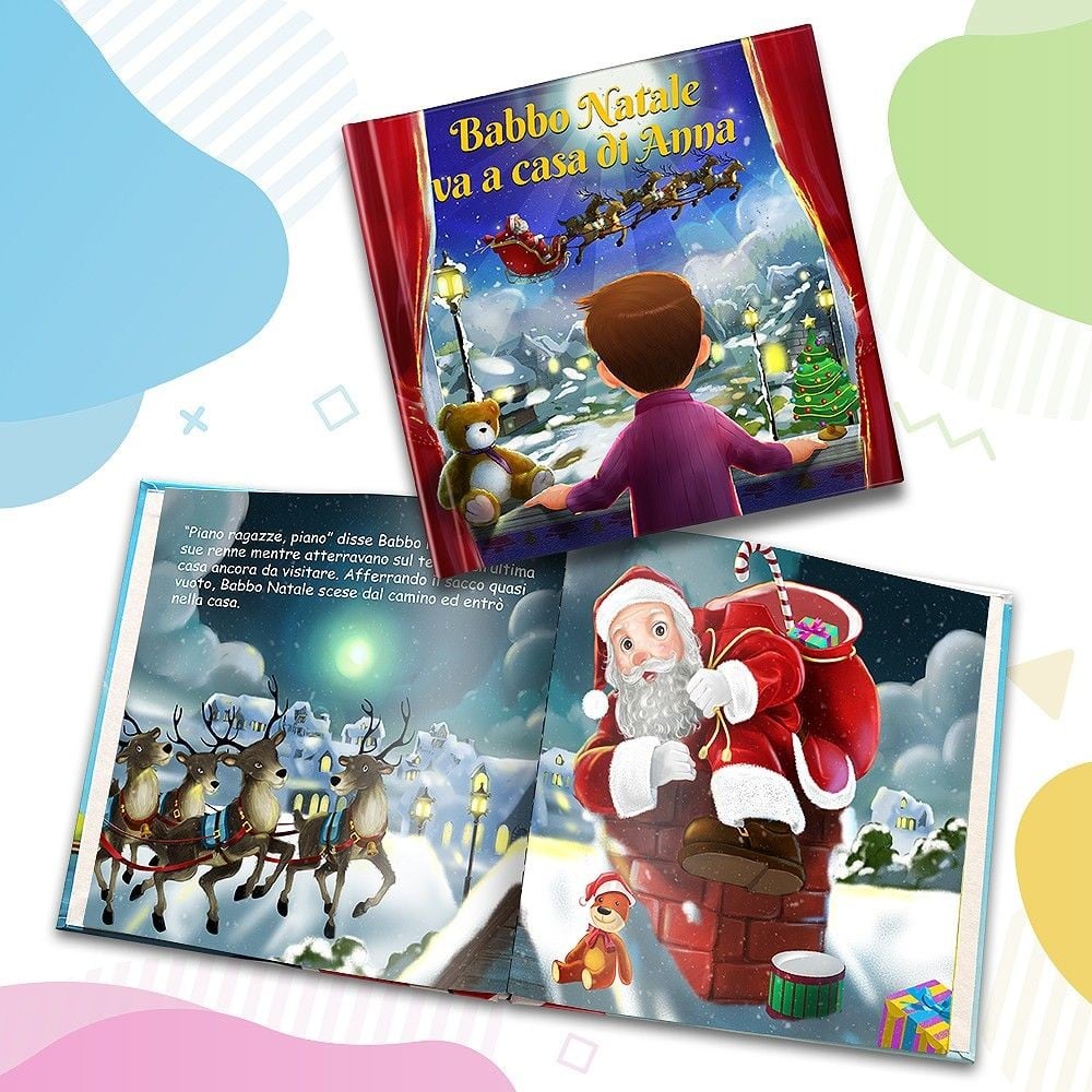"Visita di Babbo Natale" - Libro personalizzato - IT