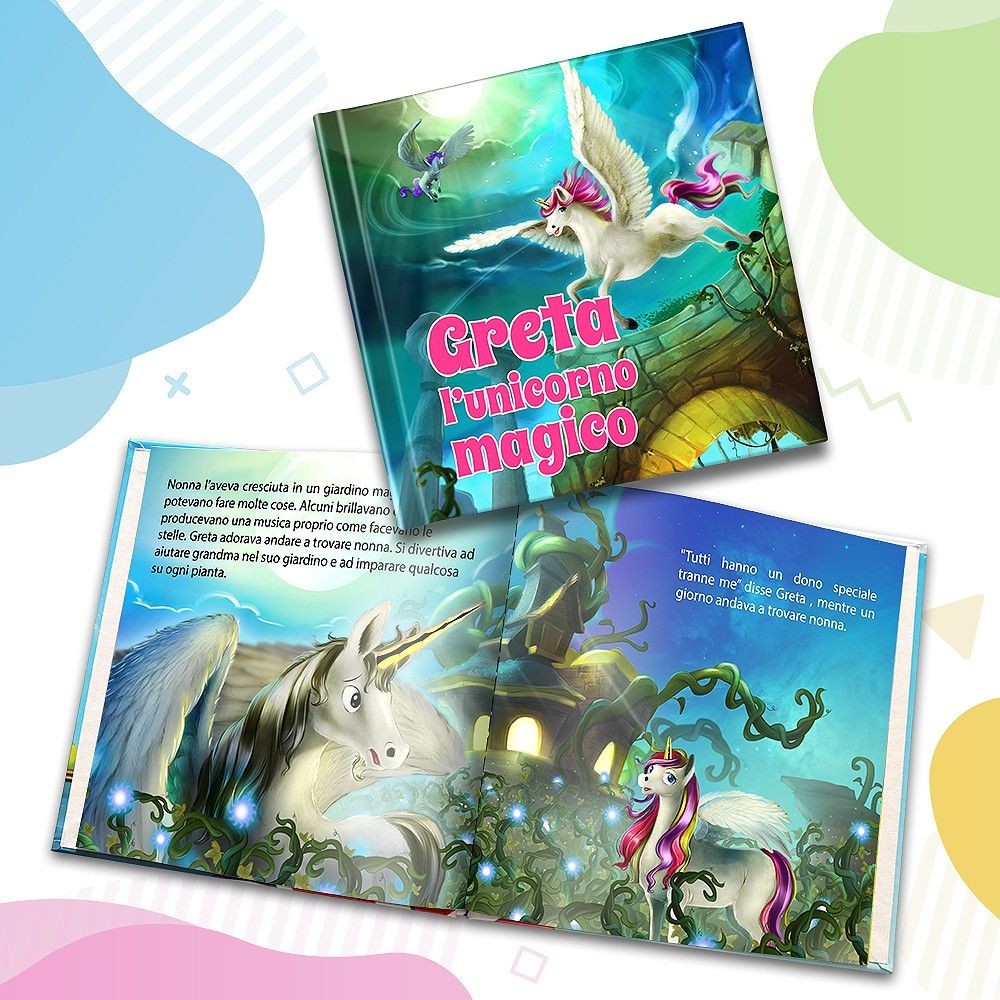 "L'unicorno magico" - Libro personalizzato - IT