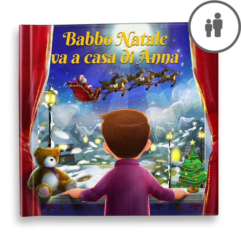 "Visita di Babbo Natale" - Libro personalizzato - IT