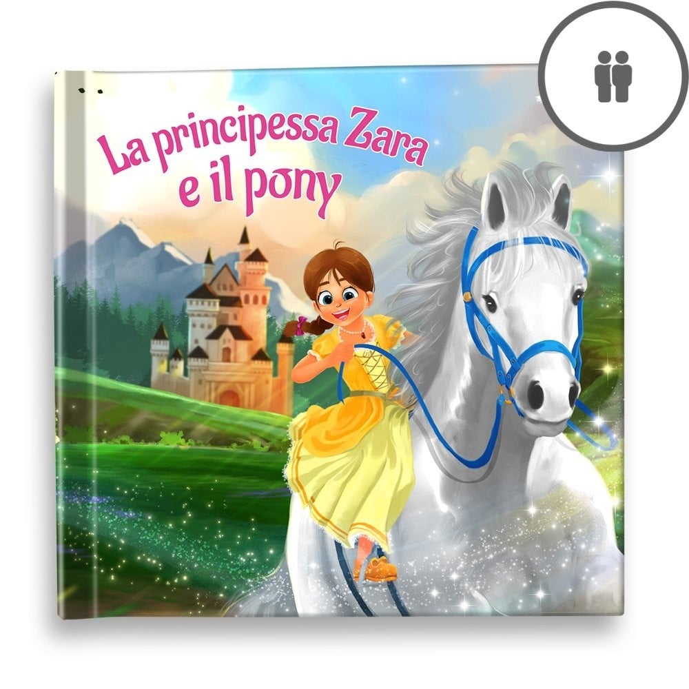 "La principessa e il suo pony" - Libro personalizzato - IT