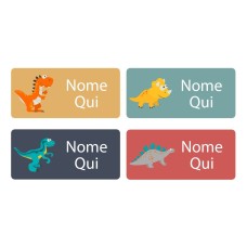 Dinosaurs Rectangle Name Labels