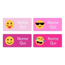 Emoji Rectangle Name Labels - Italian