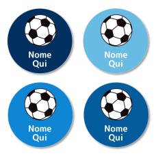 IT - Soccer Ball Round Name Label